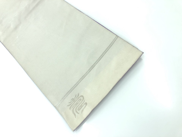 リサイクル　「寿」模様織出し袋帯